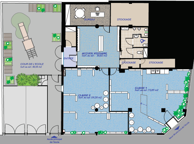 International Montessori School Versailles Floormap