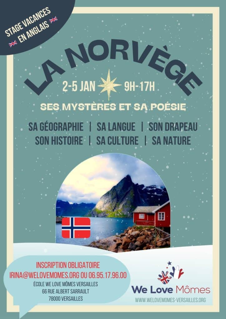 Stage vacances Anglais janvier 2024 La Norvège